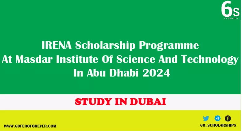 IRENA Scholarship Programme At Masdar Institute Of Science And
